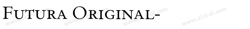 Futura Original字体转换